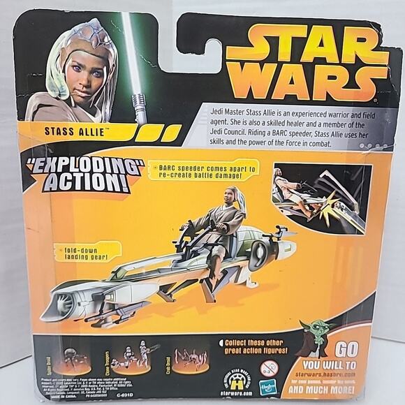 Stass Allie with BARC Speeder STAR WARS Revenge of the Sith NIB - Picture 2 of 3